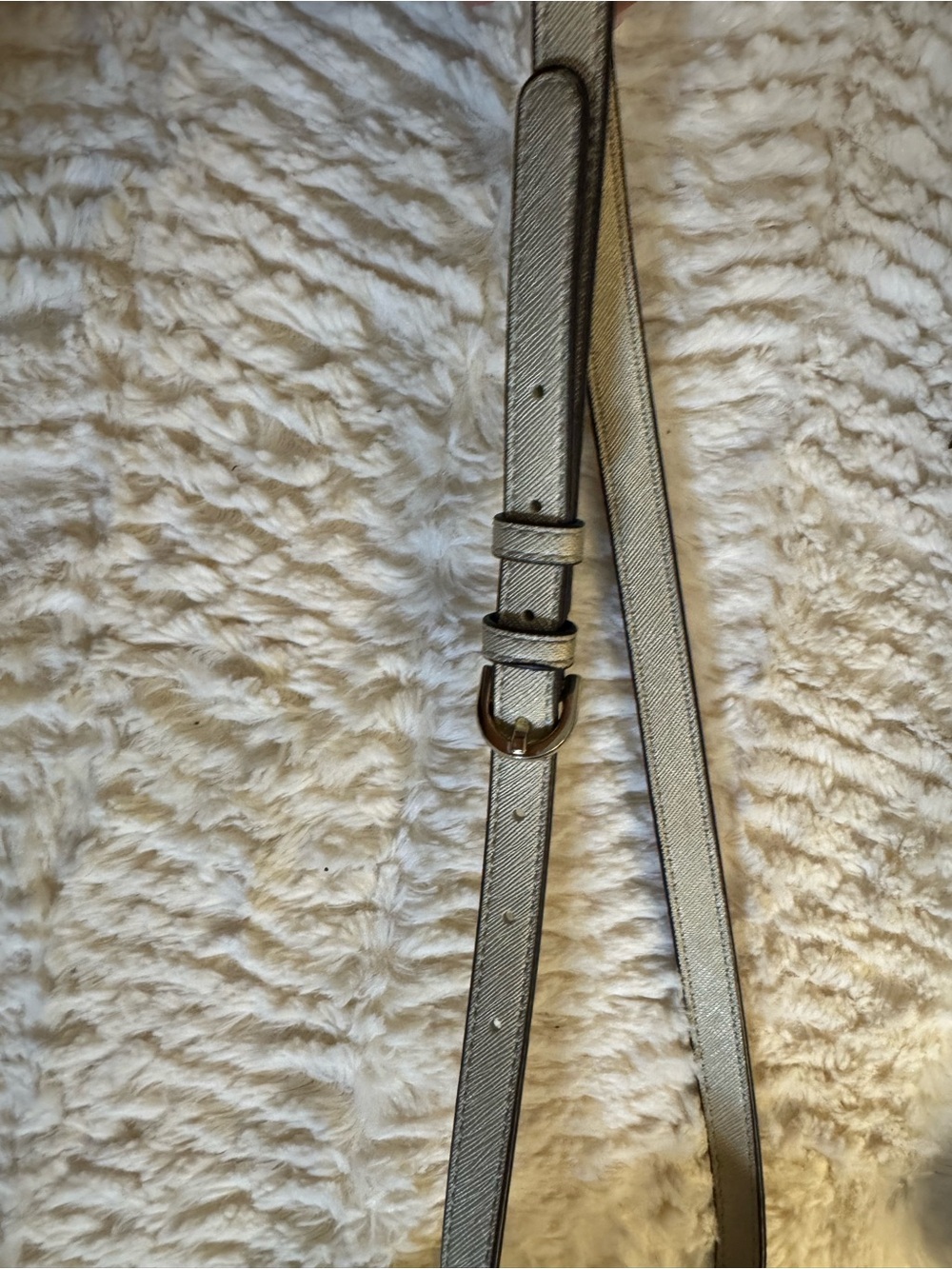 Coach Metallic gold Adjustable Leather Strap